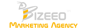 Bizeeo Marketing Agency logo for dark background